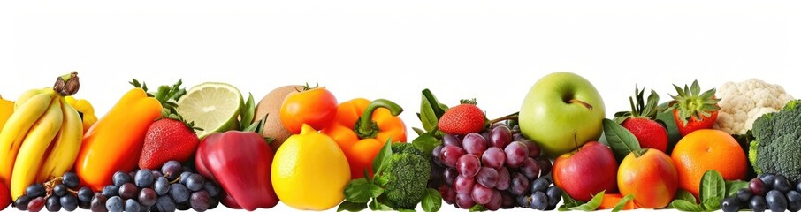 Abundant Harvest: A Colorful Assortment of Fresh Fruits and Vegetables