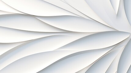 White geometric leaves 3d tiles texture background
