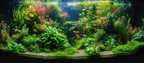 Vibrant Planted Aquarium with Tropical Fish