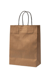 Paper bag isolated on a white background.