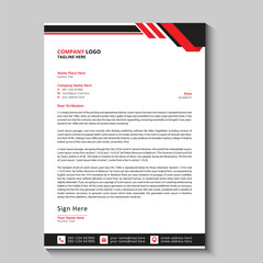 Modern and business letterhead template design