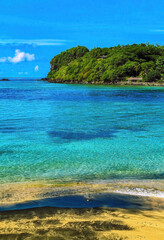 Fototapeta na wymiar Young Island Resort, St. Vincent and The Grenadines.