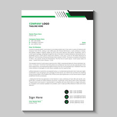 Modern and business letterhead template design