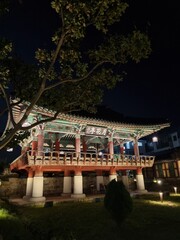 Pine trees and architecture