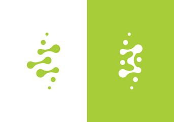 spine tech logo design modern simple symbol icon template