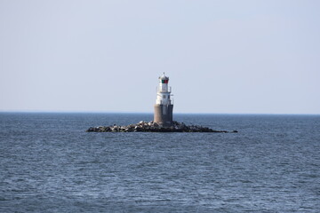 Little lighthouse in the sea, Malmö, Sweden