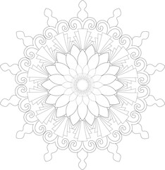 Vector Mandala Coloring Pages & Books