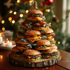 Christmas burger