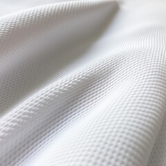 close up white technical fabric created with Generative Ai