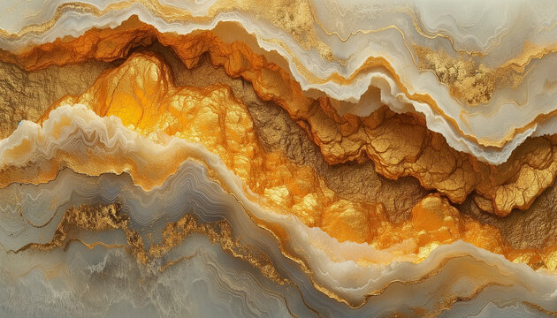 Abstraction. Fluid art. Natural luxury. The style includes swirls of marble or ripples of agate. Very beautiful gold paint with the addition of gold powder