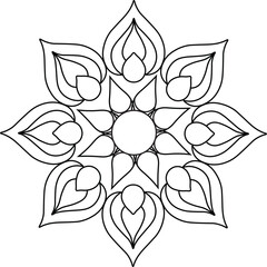 Obraz premium Vector Mandala Coloring Pages & Books