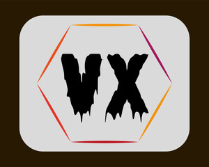 NEW BEST VX creative initial latter logo.VX abstract.VX latter vector Design.VX Monogram logo design .