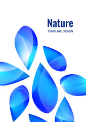 Many transparent isolated petals on a white background. Vector