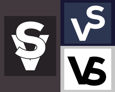 NEW BEST VS creative initial latter logo.VS abstract.VS latter vector Design.VS Monogram logo design .