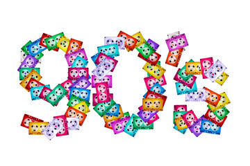 Top view of the text 