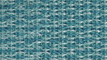 Close up of nylon green mesh fabric with plain weave threads textile pattern