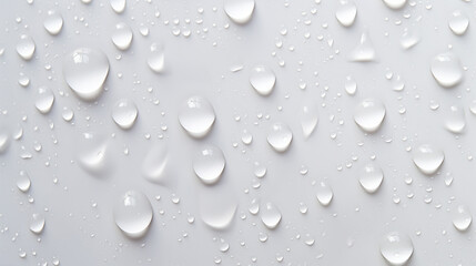 Fototapeta premium Water drops on a white background