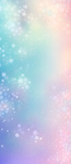 Soft Winter Nature Gradient Graphic Banner Design Colorful Bookmark Digital Card Background Website Template