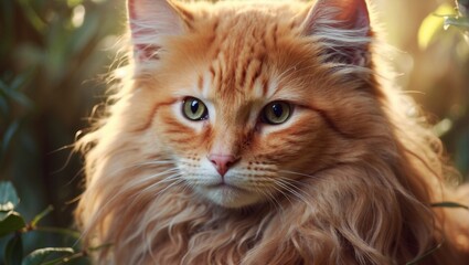 red cat portrait