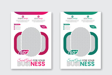 Corporate flyer design template