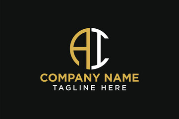 letter AI circle logo