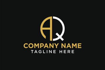 letter AQ circle logo