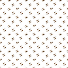 Hearts doodle. Seamless pattern with cute hearts. Great for wrapping paper.