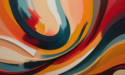 Abstract Colorful Brushstrokes Waves Colorful Background Colors Modern Art Wave Digital Card Website Design