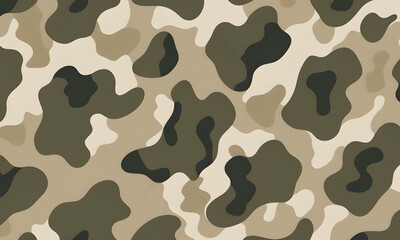 Fototapeta premium Olive Green Camouflage Pattern Military Colors Vector Style Camo Background Graphic Army Wall Art Design