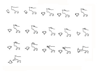 Cat slap to rat image sequence.