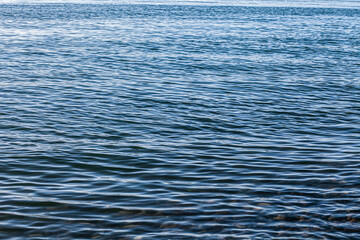 Wavees of the sea in daylight close up
