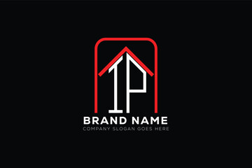 IP letter creative real estate vector logo design . IP creative initials letter logo concept. IP house sheap logo	
