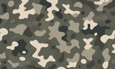 Naklejka premium Camouflage Pattern Military Colors Vector Style Camo Background Graphic Army Wall Art Design