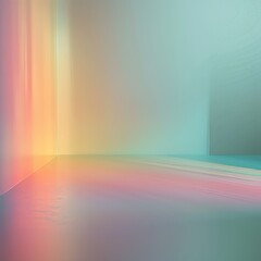 3D rendering of wall abstraction in pink and blue colors.