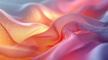 Abstract background with wavy lines, colorful waves.