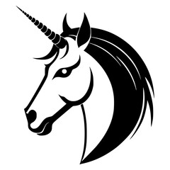 Unicorn vector silhouette