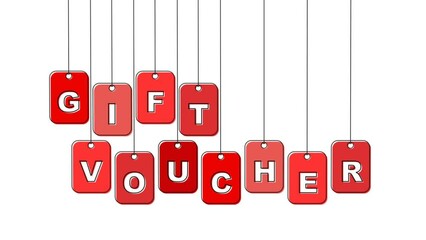 red tag video animation gift voucher