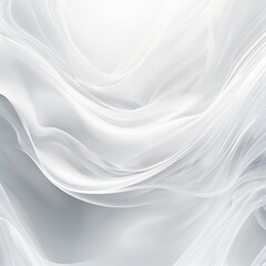 white flowing wave abstract illustration background