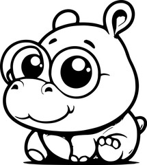 Hoppity Hippo Cartoon icon
