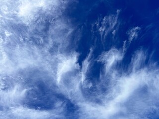 Fototapeta na wymiar Dramatic sky clouds scenic cloudscape in heaven.