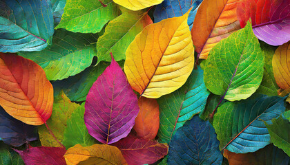 colorful autumn leaves. Generative AI