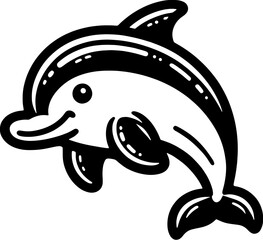 Doodle Dolphin Cartoon icon 7