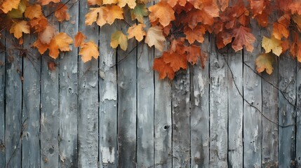Naklejka na ściany i meble foliage texture autumn background illustration colors warm, cozy nature, rustic harvest foliage texture autumn background