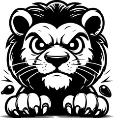 Angry Lion Cartoon icon 1