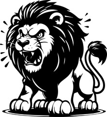 Angry Lion Cartoon icon