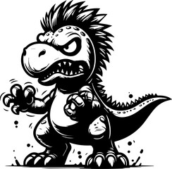 Angry Dino Cartoon icon 6