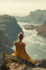 Woman enjoying the view