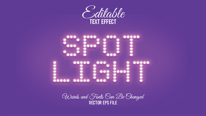 spot light editable text effect