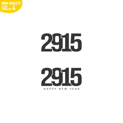 Creative Happy New Year 2915 Logo Design