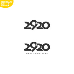 Obraz premium Creative Happy New Year 2920 Logo Design